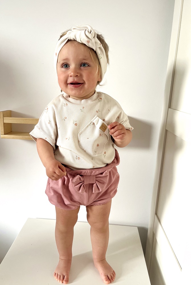 BLOOMERSY z kokardką FALBANKA