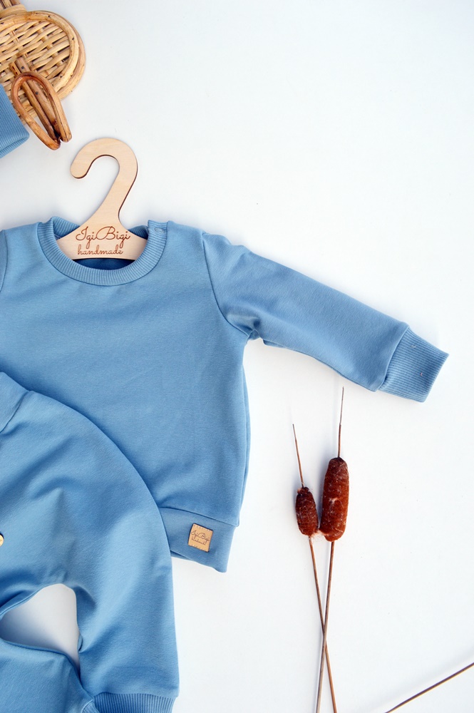 KOMPLET basic BRUDNY NIEBIESKI