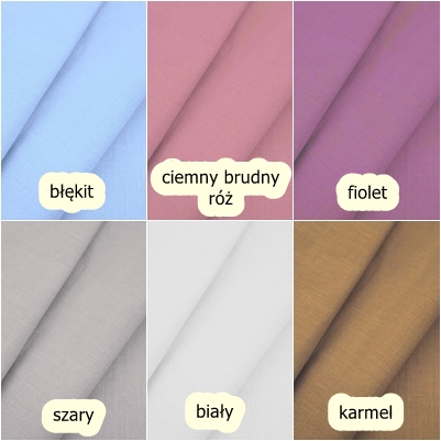 PRZEŚCIERADŁA JEDNOLITE KOLORY