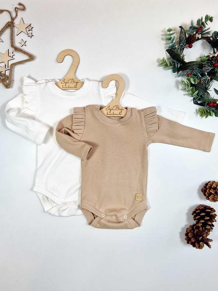 PRĄŻKOWANA bluzeczka/body FALBANKA KOLORY