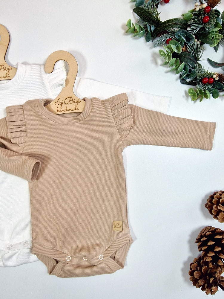 PRĄŻKOWANA bluzeczka/body FALBANKA KOLORY