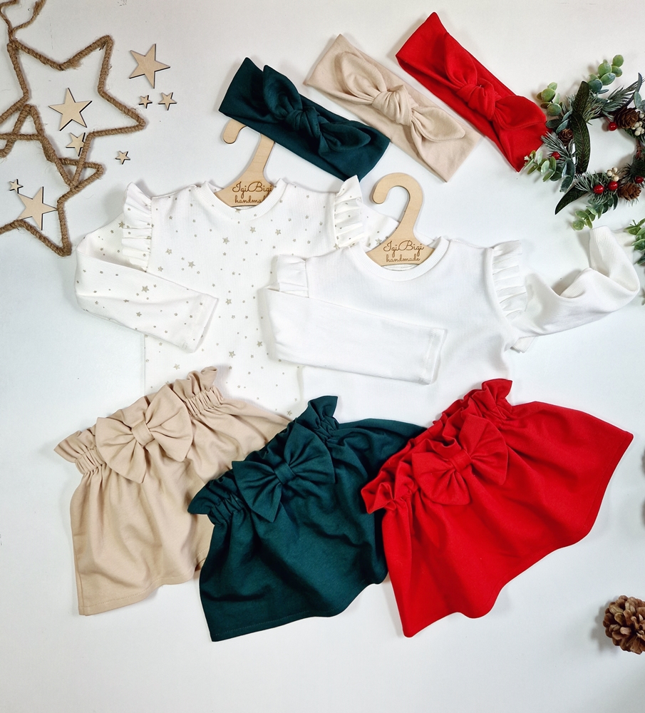 SPÓDNICZKA  z kokardką KOLORY