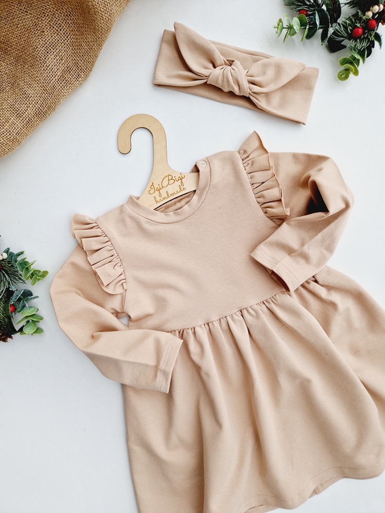 SUKIENKA jednolita Z KOKARDĄ kolory