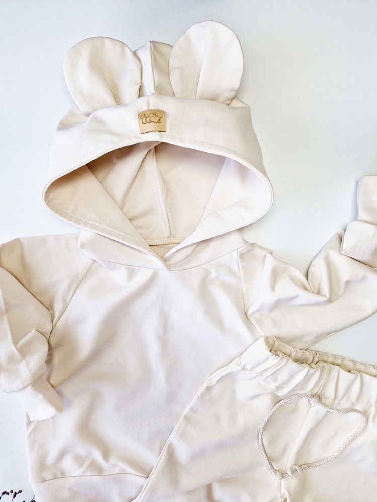 DRES bluza USZATKA + klasyczne spodnie dresowe KOLORY