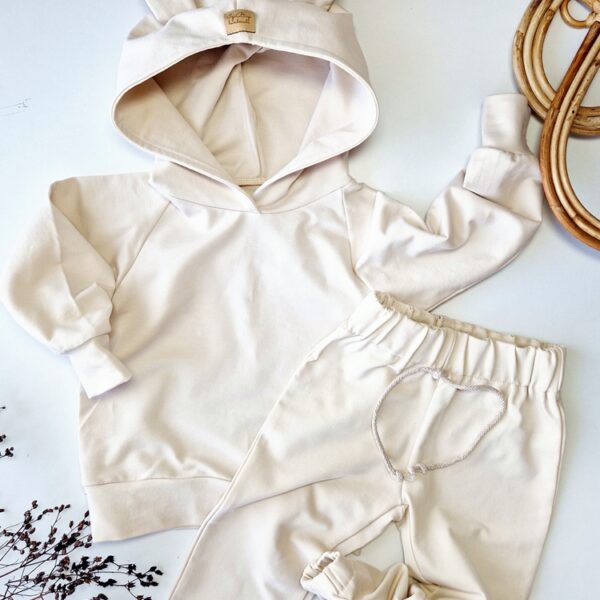 DRES bluza USZATKA + klasyczne spodnie dresowe KOLORY