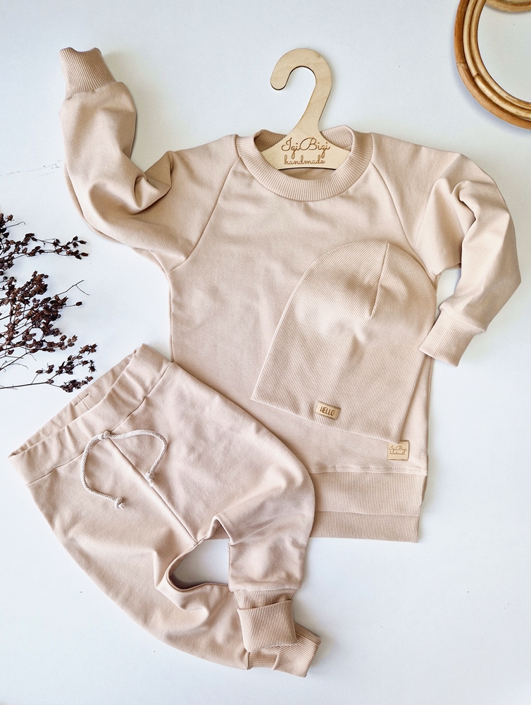 DRES basic beż bluza LONG KOLORY