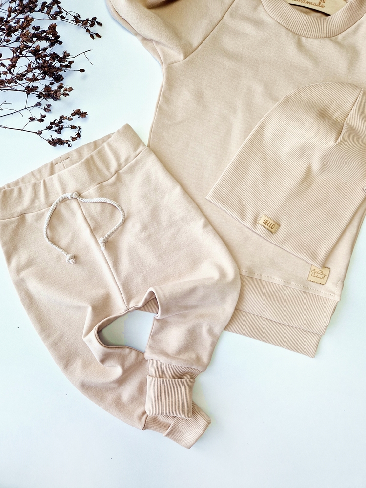 DRES basic beż bluza LONG KOLORY