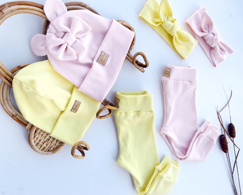 LEGGINSY prążkowane z mankietami KOLORY