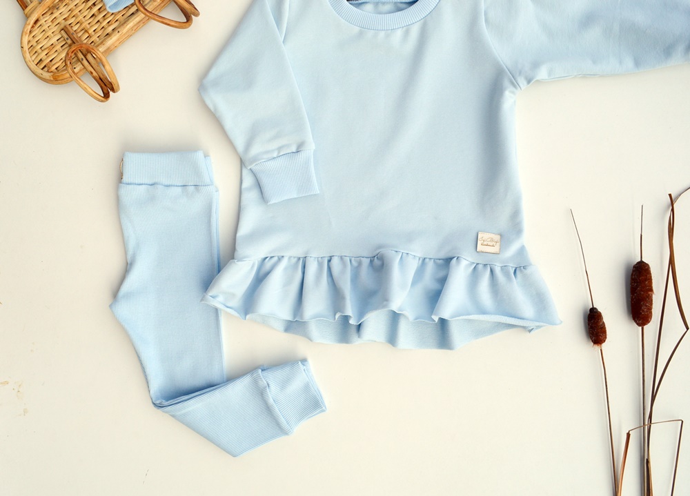 LEGGINSY prążkowane z mankietami KOLORY