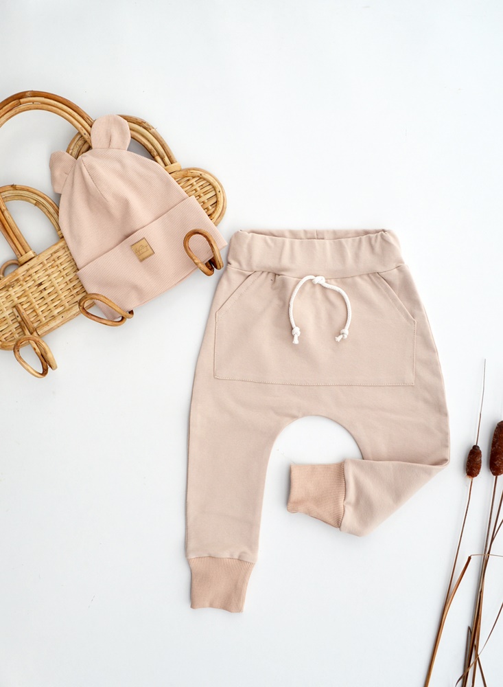 SPODNIE baggy klasyczne BASIC KOLORY kieszeń