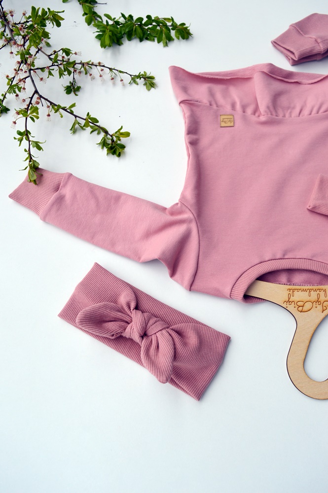 Tunika BELLA zestaw CIEMNY BRUDNY RÓŻ