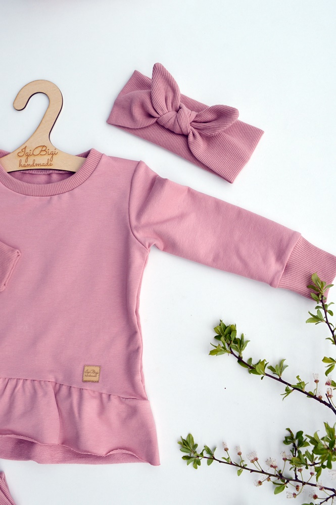 Tunika BELLA zestaw CIEMNY BRUDNY RÓŻ