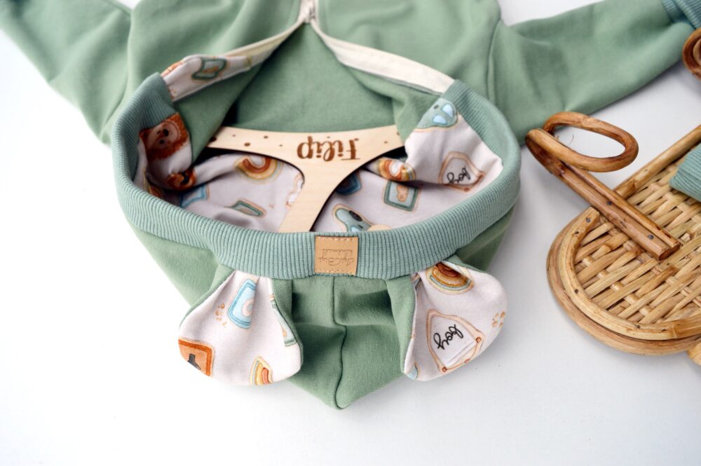 KOMBINEZON dresowy BOY brudna mięta