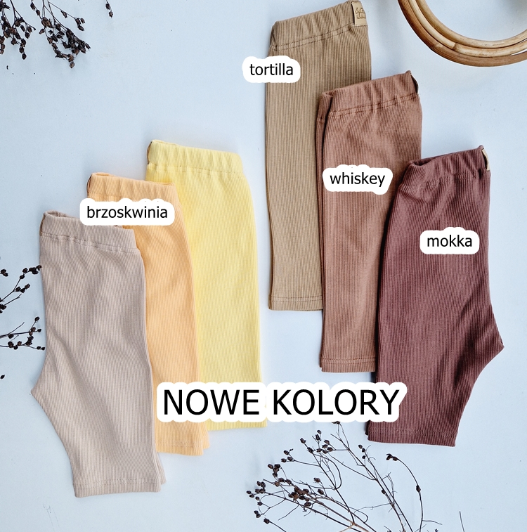 BLOOMERSIKI prążkowane KOLORY ze sznureczkiem