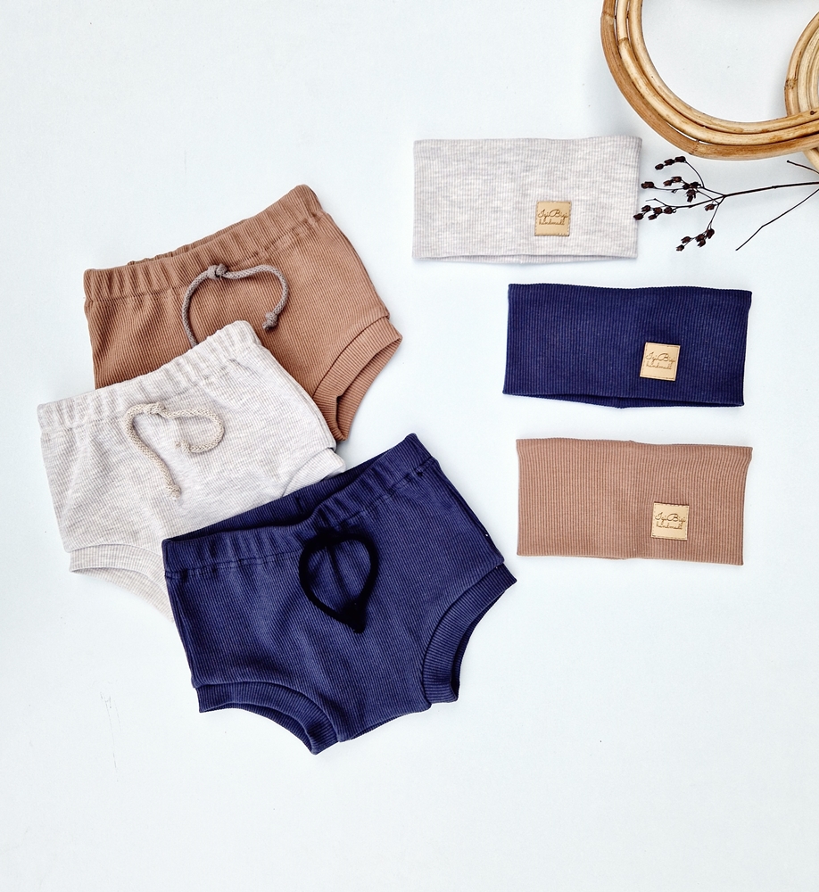 BLOOMERSIKI prążkowane KOLORY ze sznureczkiem