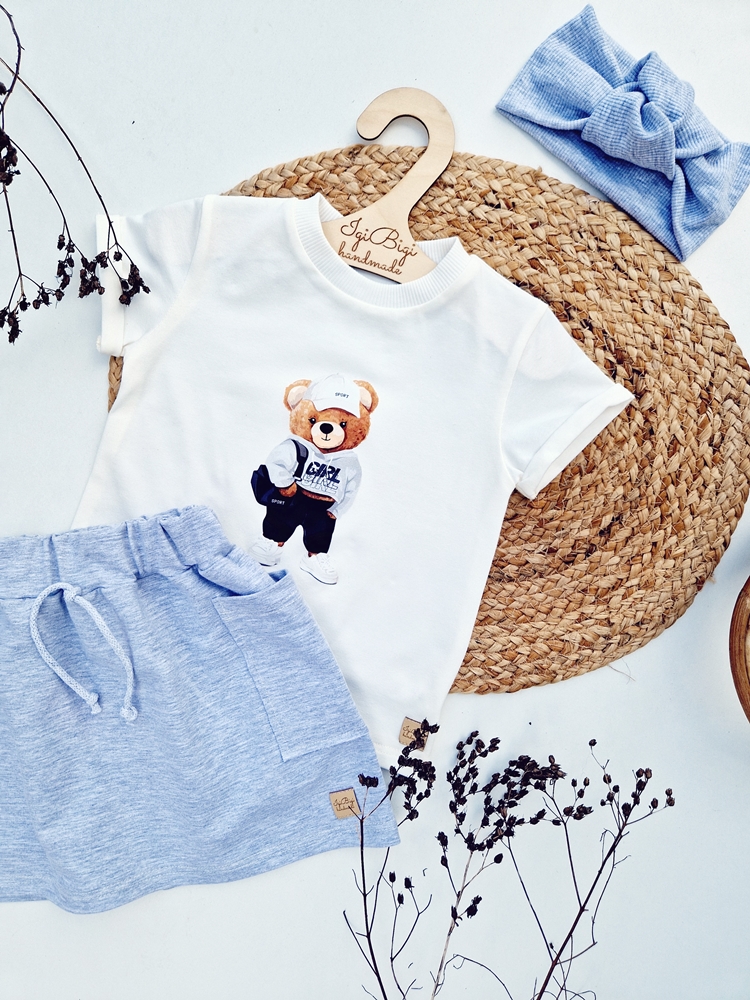 SPÓDNICZKA dresowa z kieszonkami KOLORY