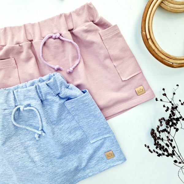 SPÓDNICZKA dresowa z kieszonkami KOLORY