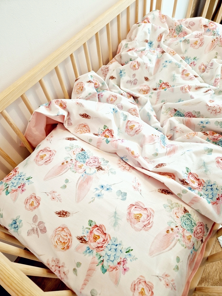 POŚCIEL jednorożec kwiaty PREMIUM