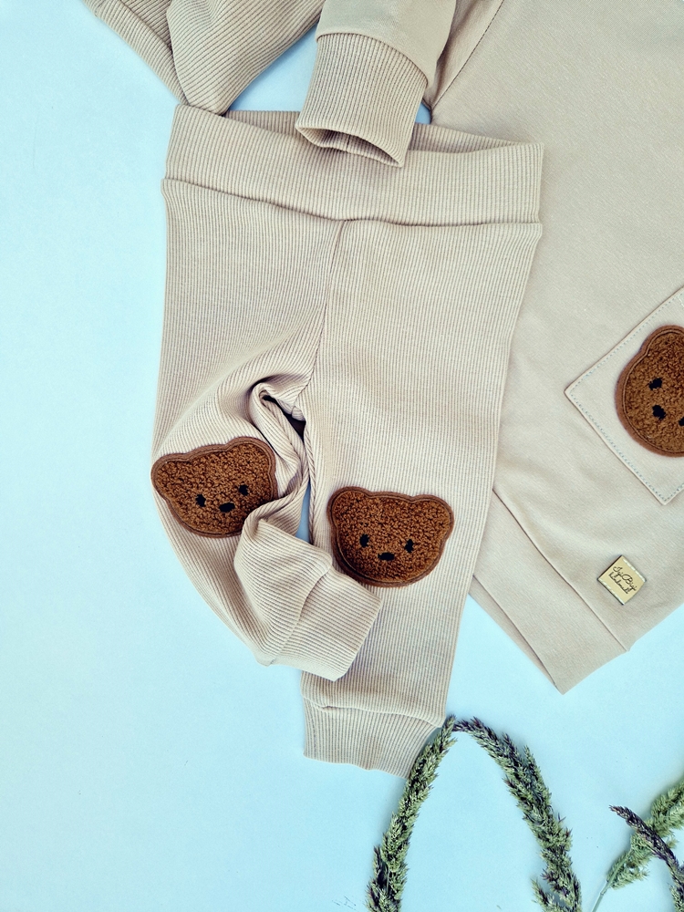 DRESIK beżowy MISIO legginsy