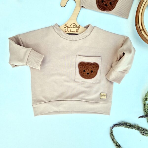 BLUZA Misio oversize z kieszonką