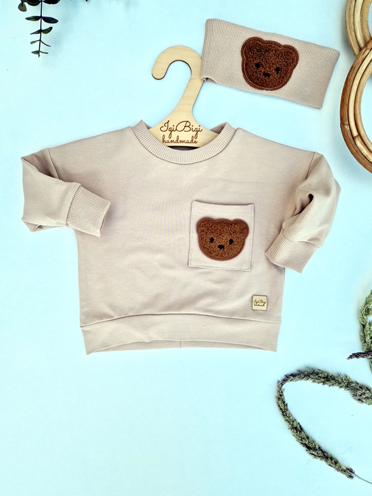 BLUZA Misio oversize z kieszonką