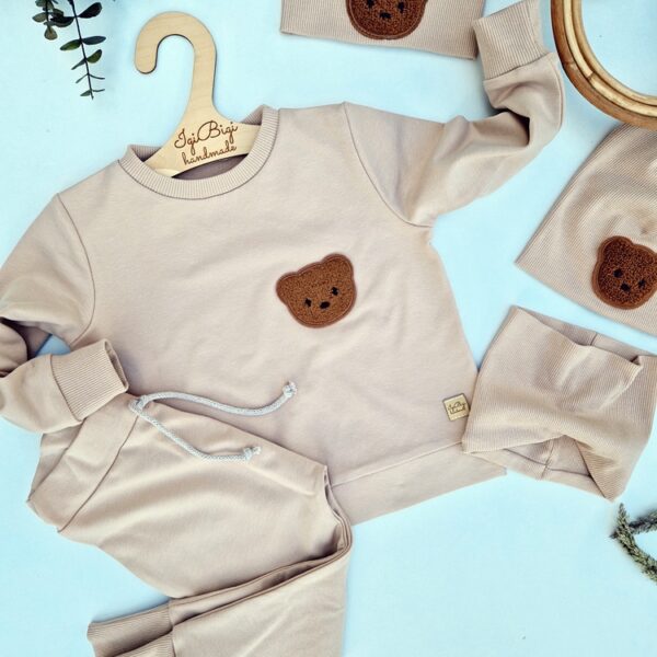 DRESIK beżowy MISIO + baggy