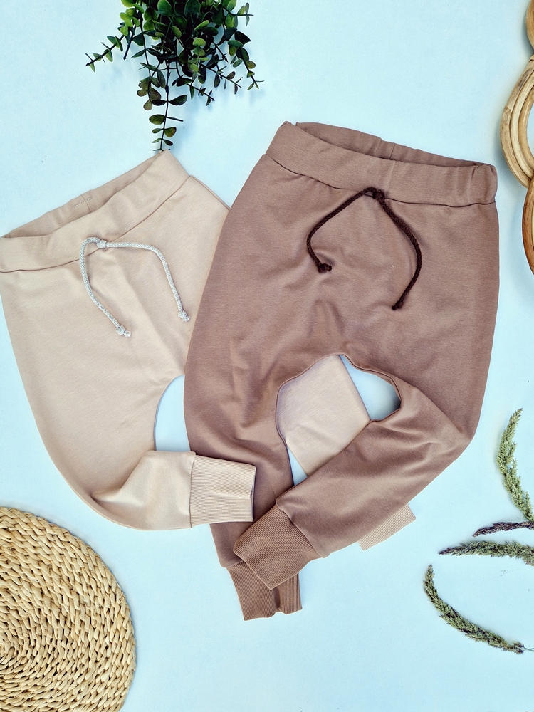 DRESIK beżowy MISIO + baggy