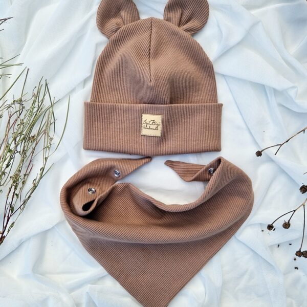 Czapka prążkowana LITTLE EARS KOLORY