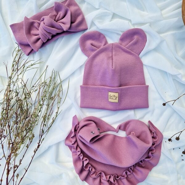 Czapka prążkowana ORCHIDEA różne fasony