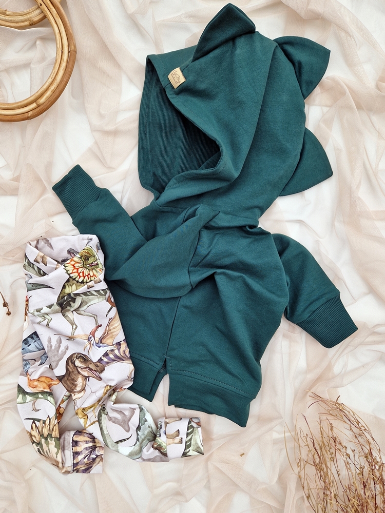 BLUZA DINO butelkowa zieleń