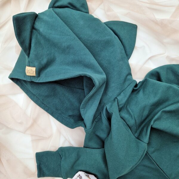 BLUZA DINO butelkowa zieleń