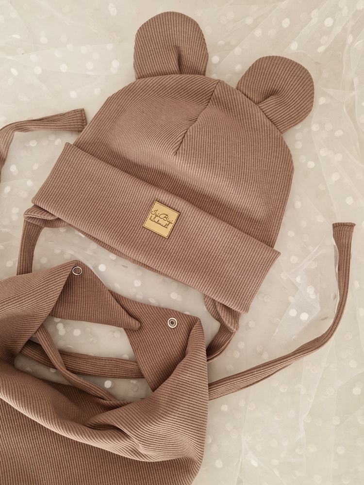 Czapka prążkowana WIĄZANA kolory