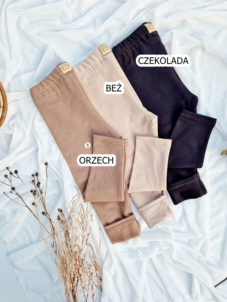 LEGGINSY ciepłe DRESÓWKA kolory