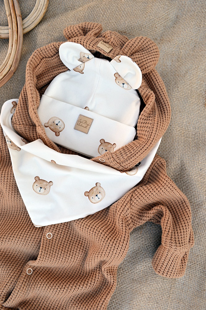 KOMBINEZON SWETERKOWY kolor KARMEL