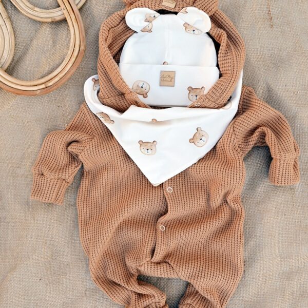 KOMBINEZON SWETERKOWY kolor KARMEL