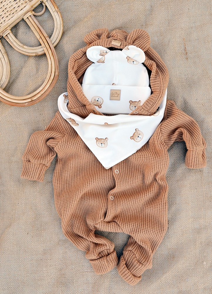 KOMBINEZON SWETERKOWY kolor KARMEL