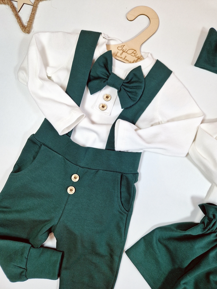 SPODNIE z guziczkami ZIELEŃ