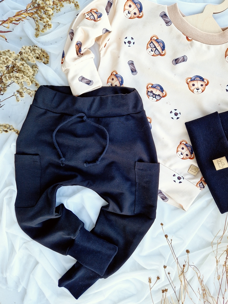 SPODNIE ala bojówki BASIC CZARNE