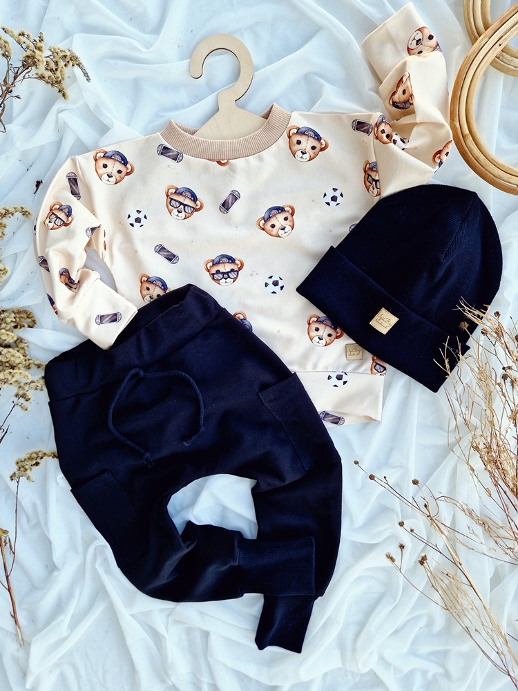 SPODNIE ala bojówki BASIC CZARNE