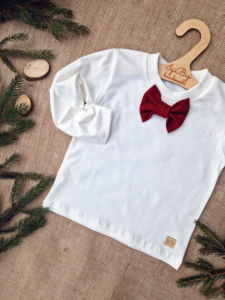 Body/  BLUZKA long chłopięcy jersey z muszką