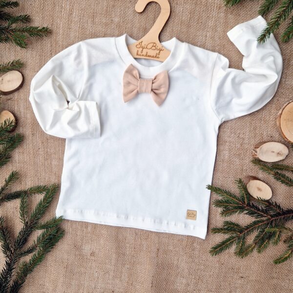 Body/  BLUZKA long chłopięcy jersey z muszką