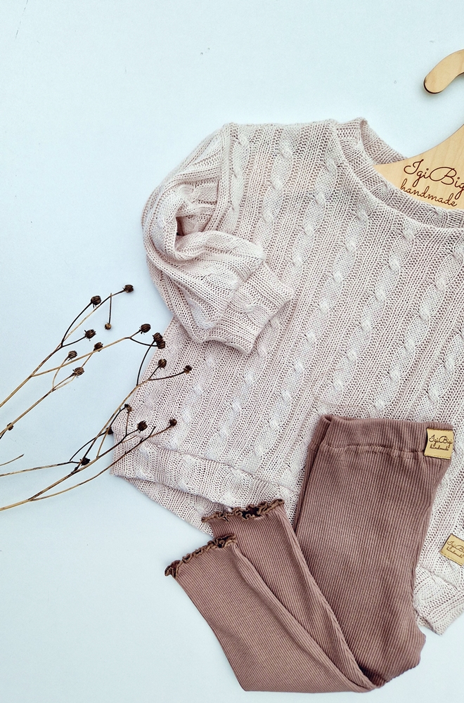 LEGGINSY prążkowane FALBANKA KOLORY