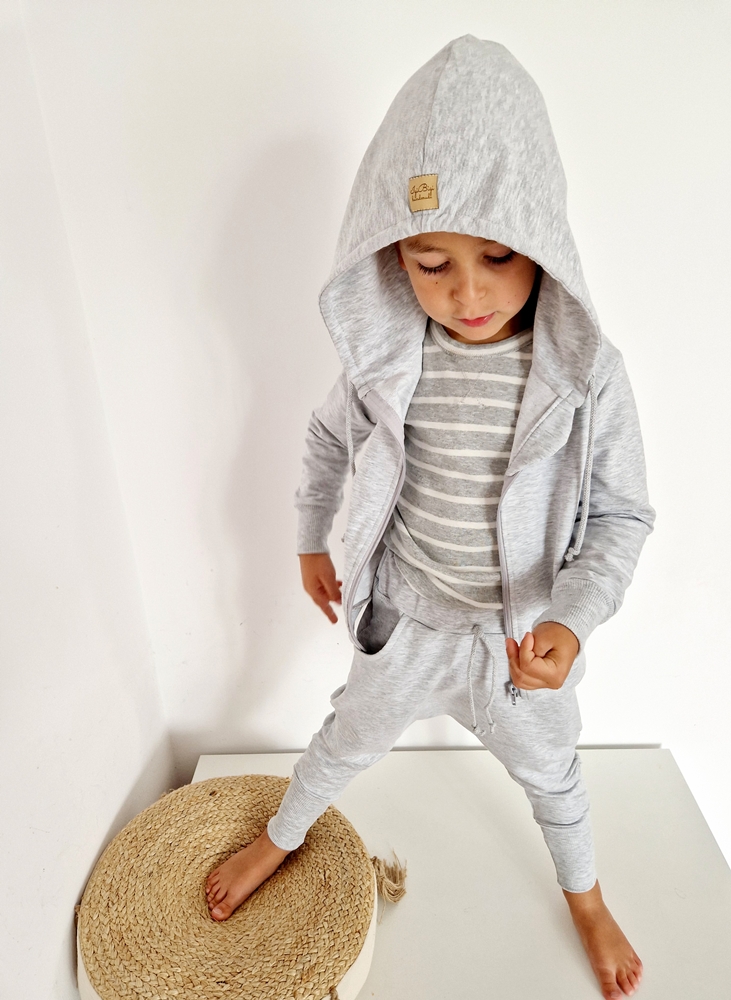 DRESIK klasyczny JASNY SZARY MELANŻ