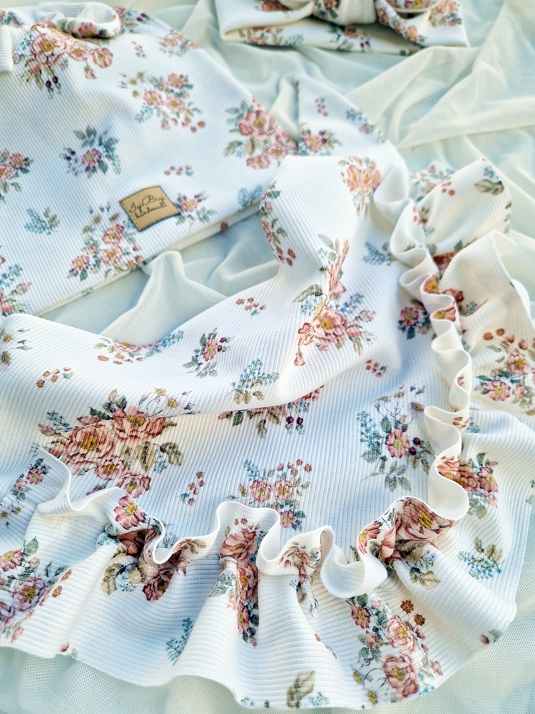 Czapka prążkowana OLD GARDEN WHITE