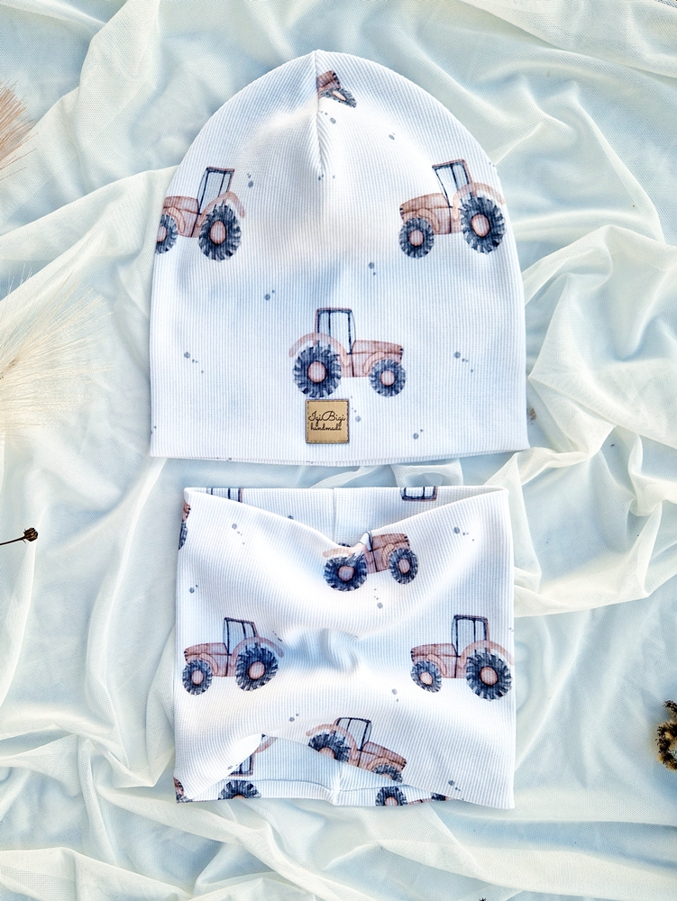 Czapka prążkowana TRAKTORKI