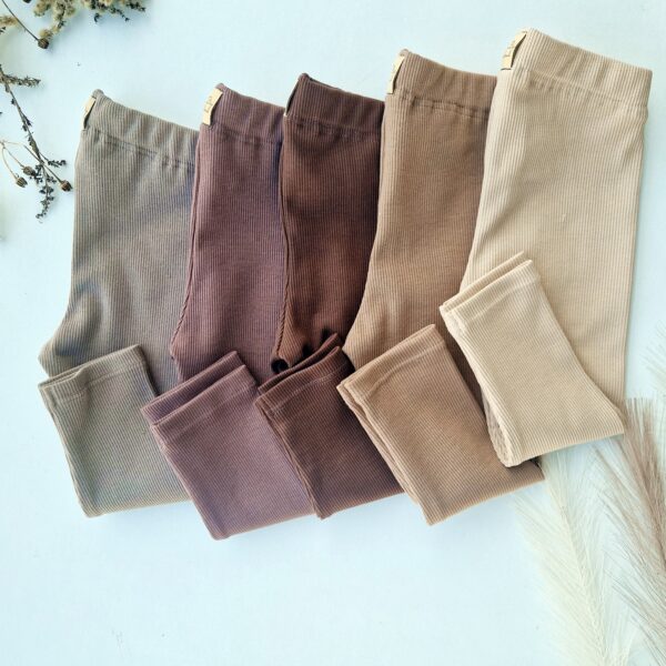 LEGGINSY prążkowane PROSTE 5KOLORÓW