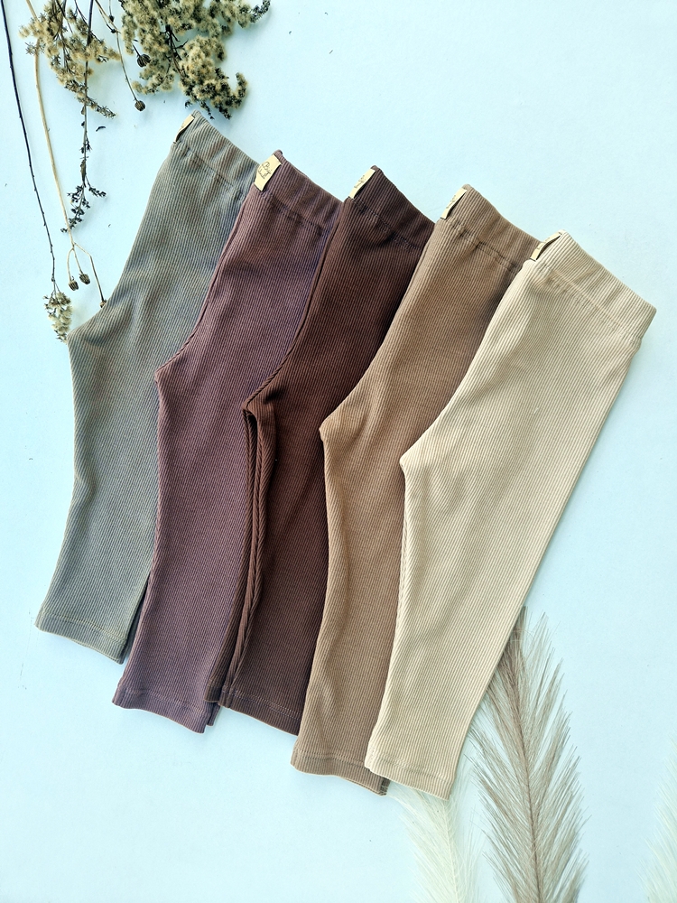 LEGGINSY prążkowane PROSTE 5KOLORÓW