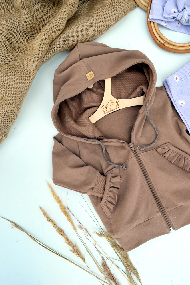 BLUZA na zamek FALBANKI kieszenie 4kolory