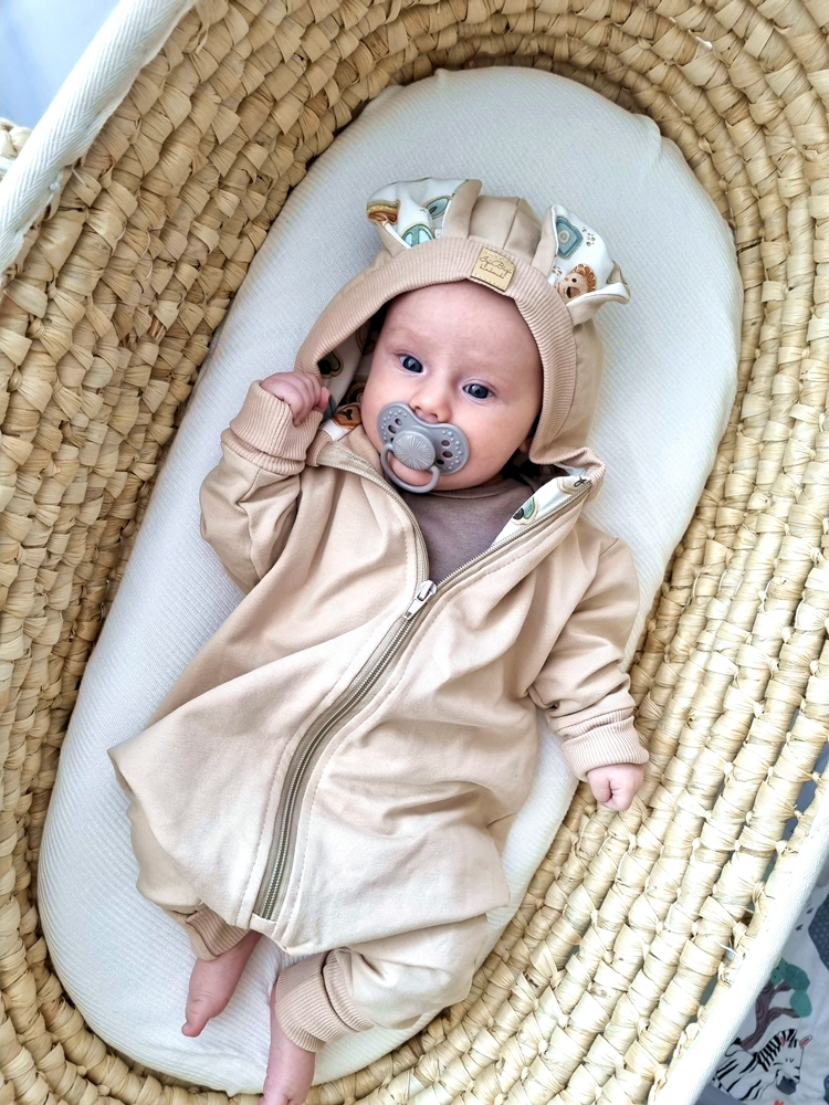 KOMBINEZON dresowy BOY bezowy