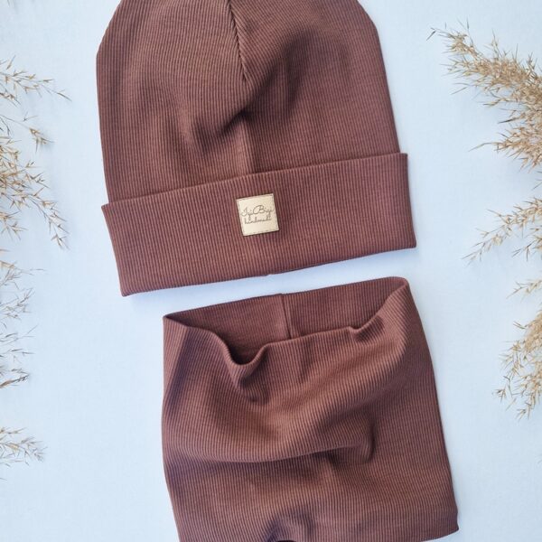 Czapka prążkowana PRALINA- różne fasony